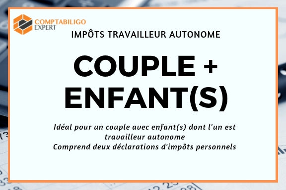 Impôts entreprise individuelle - Couple + enfant(s) + 1 entreprise individuelle